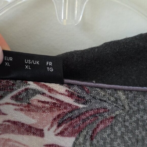 CHANGE | Night Shirt Dress Lingerie Green Floral Button Diwn Sz XL - Picture 6 of 6